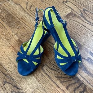 Boden Wedge Suede Sandals
